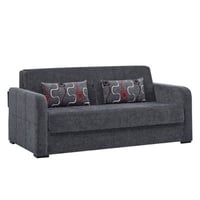 Hokku Designs Upholstered Convertible Sofabed with Storage