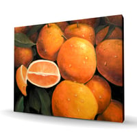 Lark Manor™ Fresh Oranges - Gastronomy Hyperrealist Canvas Art for Home Decor
