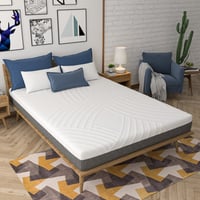 Costway 8'' Jacquard Mattress Gel Infused Memory Foam Medium Firm Bamboo Charcoal