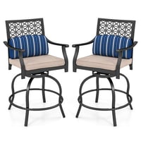 Lark Manor™ Anujin Patio Bar Stool with Cushion