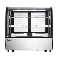 17 Stories Refrigerated Display Case Bakery Display Fridge Case 4.2 cu ft/115L 2-Tier