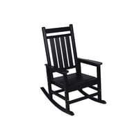 Banior 3 Rocking Chair With Side Table For Outdoor Use. Black. Weather- Build. Ergonomic Unbeatable Enjoyment. Wide And Contoured Seat. Holds Up To 380 Pound