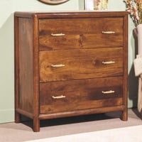 Loon Peak® Regency 3-Drawer Chest with Elegant Design and Spacious Storage, Perfect for Organizing and Enhancing Home Decor.