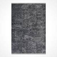 Foundry Select Vena Scandinavian Pattern Non Slip Base Machine-Made Rug in  Anthracite