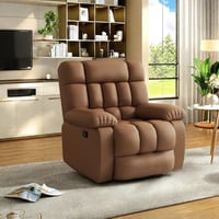 Comfort Zone Furniture.e Durable Swivel Recliner with Thick Padding