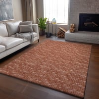 Wade Logan® Premium Machine Washable Cerrito AMF514 Terracotta Rug