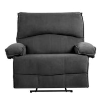 howcoolmall Oversized Manual Recliner Chair With Massage And Heat Pillow, Home Theater Seating, Upholstered Recliner Chair With Side Pocket