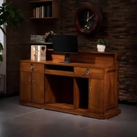 SINNOG Retro Solid Wood Cashier's Desk