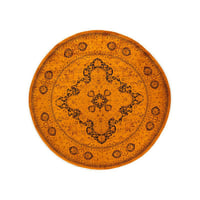 Isabelline Crayford One-of-a-Kind 7'1" New Age Area Rug in Orange