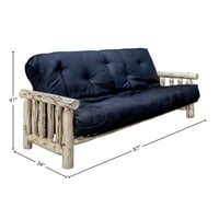 Loon Peak® Montana Collection 34" Wide Futon Frame and Mattress