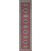 Canora Grey One-of-a-Kind Crown Point Kazak Hand-Knotted Wool Red Area Rug
