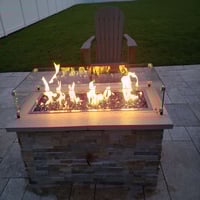Easy Fire Pits EasyFirePits Complete DIY Pro Pre-Plumbed Gas Fire Table Connection Kit and 30 Inch H-Burner