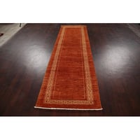 Rugsource One-of-a-Kind Hand-Knotted 2'9" X 9'2" Area Rug in Orange