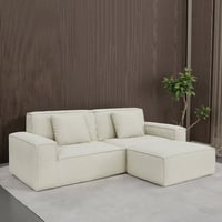 Latitude Run® 106.3 inch large striped compression sofa, modern style, living room and bedroom furniture, comfortable home style, vacuum compression, full sponge, h