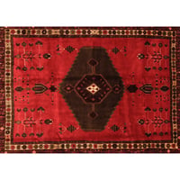 Union Rustic Gaziz Oriental Machine Woven Rectangle 5' x 8' Wool/Polyester Area Rug in Orange