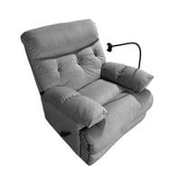 NOBRAND Swivel Rocker Recliner Chair In Velvet, Compact Modern Design Recliners For Small Spaces With Plush Comfort