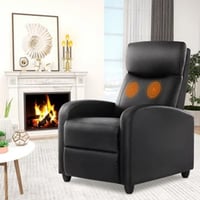 Ebern Designs Recliner Chair Massage Sofa, Theater Seat, Lumbar Support, Adjustable Backrest