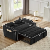 Wrought Studio™ Modern Velvet Sofa Bed Foldable Futon Sofa Bed Reclining Sofa Bed