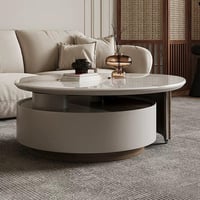 Bkoksety Rotary creative simple rock plate tea table