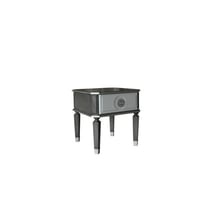 Hokku Designs House Beatrice Charcoal & Light Gray Finish End Table