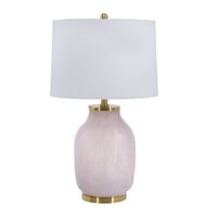 Mercer41 Ghadimi 22.5" Pink Table Lamp