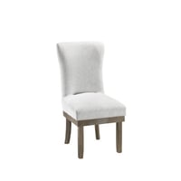 Andrew Home Studio Dancsu Linen Parsons Chair in White