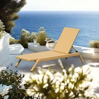Elegant Home Furnishings.s Handwoven Outdoor PE Rattan Lounger Outdoor Wicker Chaise Lounge