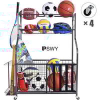 PSWY Steel Freestanding Multi-Use Sports Rack