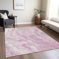 Wade Logan® Machine Washable Indoor/Outdoor Cinead ACN1707 Pink Rug