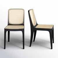 Joss & Main Caspen Rattan Dining Chair