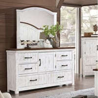 Andrew Home Studio Shlinger 6 Drawer Dresser with Mirror