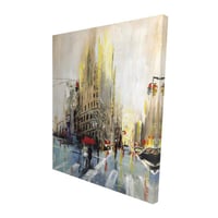 Begin Edition International Inc. Abstract Rainy Street - Bedroom Scenic Canvas for Home Decor