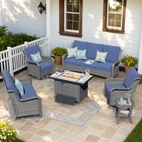 Red Barrel Studio® Tommy 7 - Person Outdoor Seating Group with Cushions