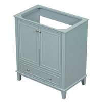 Galibens (Base Only) 30" Multi-Functional Bathroom Vanity Without Sink, With Doors And Drawer