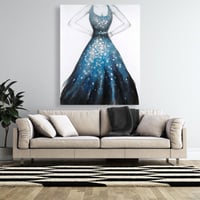 Begin Edition International Inc. Blue Princess Dress Canvas - Bedroom Decor for Home Style
