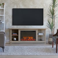 Penrose 58" TV Stand with Slim Electric Fireplace by Real Flame