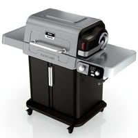 Ninja Grill and Smoker, FlexFlame, Electric and Propane Grill, Roaster, BBQ Grill, 5-in-1 Cooking System, 3 Burner, Digital Control, Outdoor Cooking,