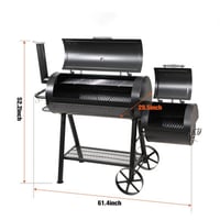 SIPIROT Heavy-Duty Charcoal Outdoor Smoker Grills