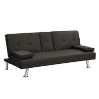 GZMWON Sofa Bed With Armrest Two Holders-28.38" H x 66.18" W x 31.78" D