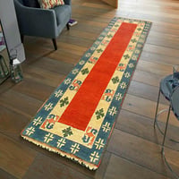 Isabelline Harrells One-of-a-Kind Runner 2'7'' X 8'11'' Runner Lamb's Wool Area Rug in Orange