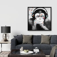 Begin Edition International Inc. " Monkey With Headphones " on Canvas