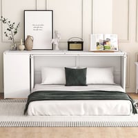 HOME FREE HOMES SP LLC Queen Size Murphy Bed With Rotable Desk