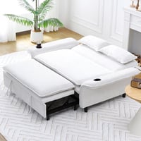 Brayden Studio® Adjustable Comfort Corduroy Sofa Bed Modern Style For Bedrooms And Living Rooms