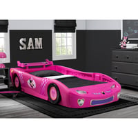 Delta Children Minnie Mouse 2-piece Twin Bedroom Furniture Set – Includes Twin Race Car Bed And Twin Mattress