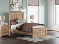 Ashley Fenderport Twin Panel Storage Bed, Tan