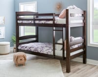 Ashley Linon Cale Twin Over Bunk Bed, Espresso