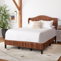 Ashley Safavieh Finola Full Open Frame Bed, Brown/Espresso