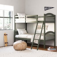 Ashley Storkcraft Longhorn Twin-over-Twin Bunk Bed, Olive
