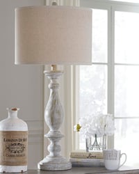 Ashley Bernadate Table Lamp (Set of 2), Whitewash