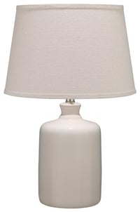 Ashley Home Accents Milk Jug Table Lamp with Tapered Shade, Cream